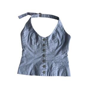 Vintage Halter Button Top (No brand tag)